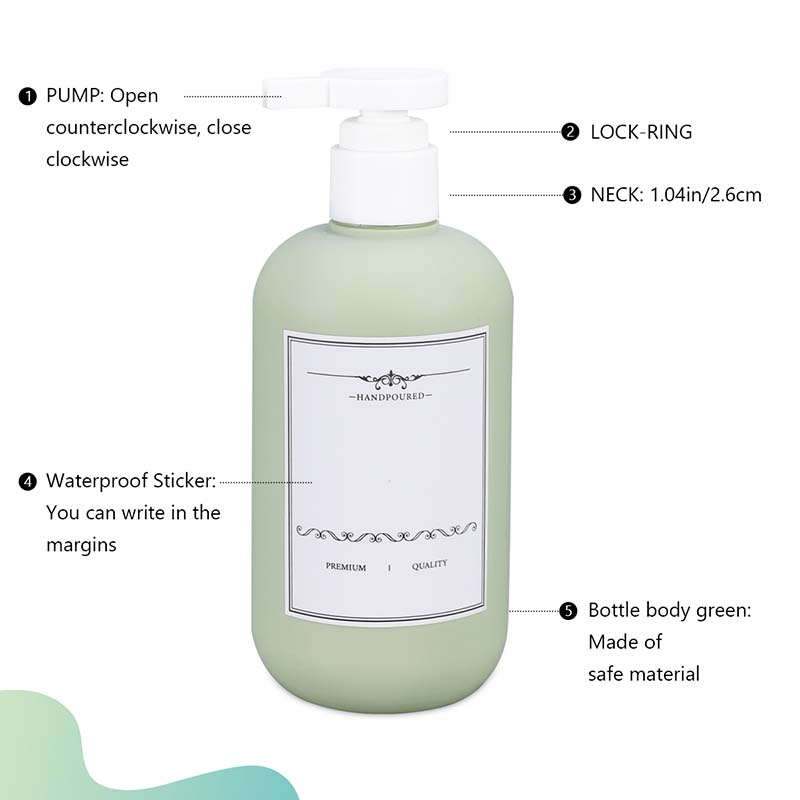 200 ml-500ml Plastik HDPE Shampoo Body Lotion Quetschflasche mit Twist-Off-Flip-Top-Kappe