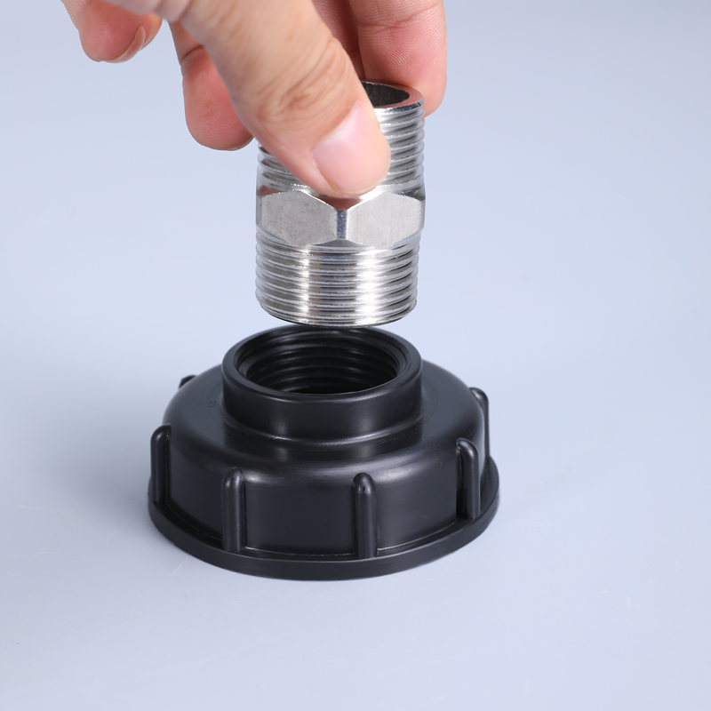 UMETASS IBC Tank Tote Adapter, IBC -Tasche Tankabflussadapter S60X6 Grobgewinde zu Wasser Toteschlauchanschluss