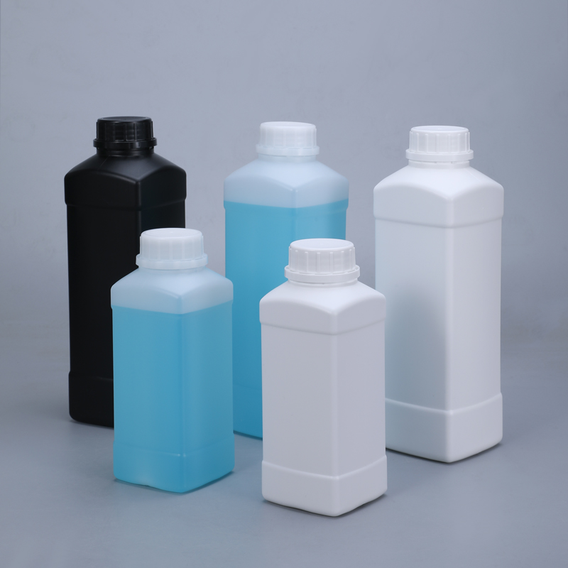 Quadratische Plastik -HDPE -Flasche