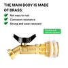 Messing Rain Barrel Spigot -Kit mit 3/4 'GHT, Viertelbudenventil und Bulkhead -Anpassung