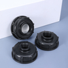 S60X6 Grobfaden zu 1/2 '3/4' 1 'interner Gewinde -IBC -Tankbeschläge, Plastikabflussadapter für Schlauchhahnventil (3/4' ')
