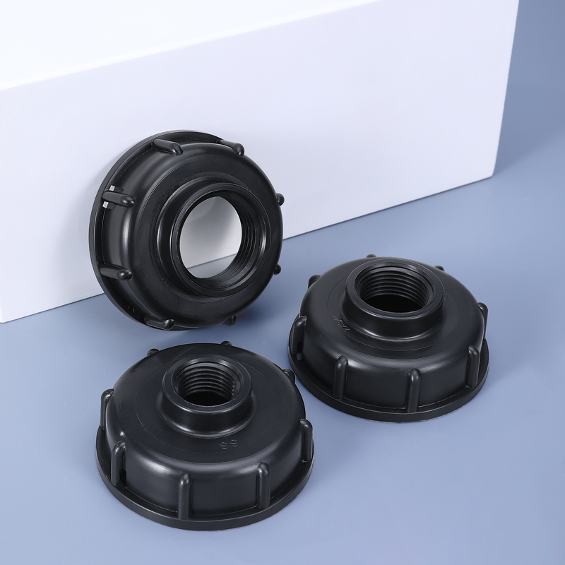 S60X6 Grobfaden zu 1/2 '3/4' 1 'interner Gewinde -IBC -Tankbeschläge, Plastikabflussadapter für Schlauchhahnventil (3/4' ')