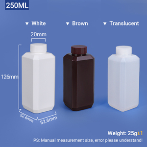 250 ml HDPE -Flasche mit Schraubenkappe 
