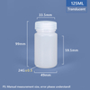 125 ml breiter Hals -Plastik -PP/HDPE -Flasche
