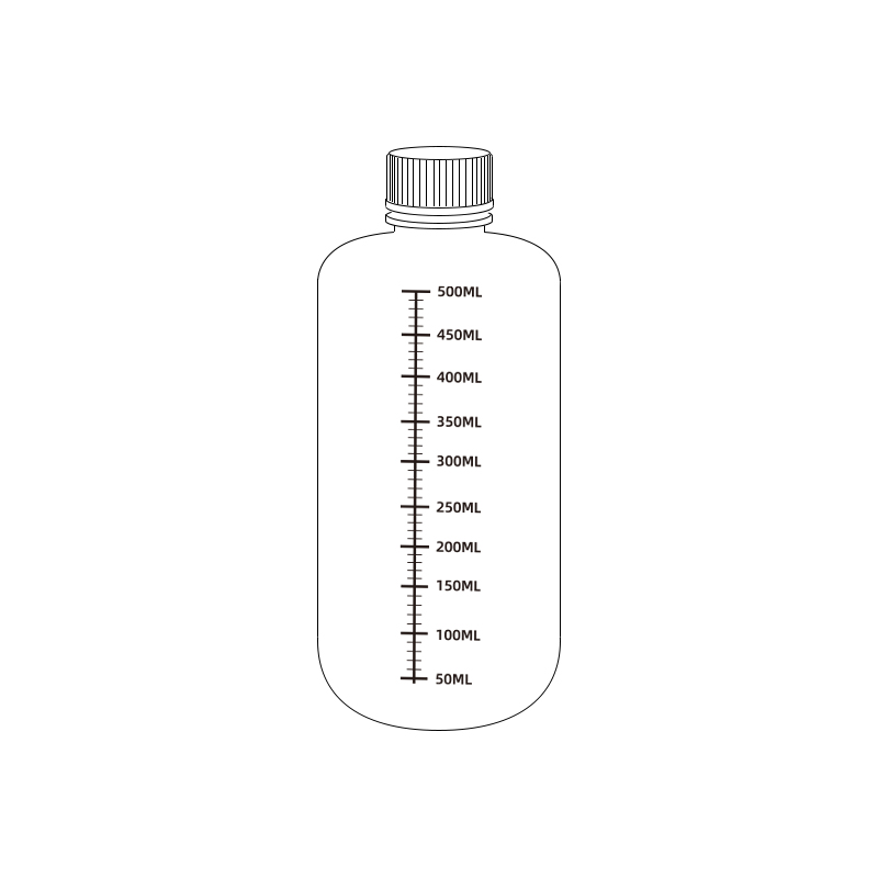 Graduierte HDPE-Flasche