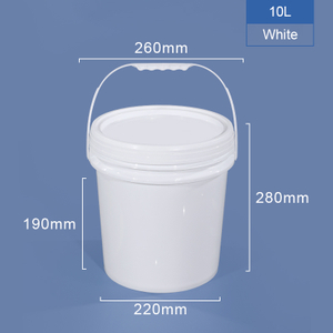 10 l 2,5 Gallonen Plastikeimer mit Deckelgriff