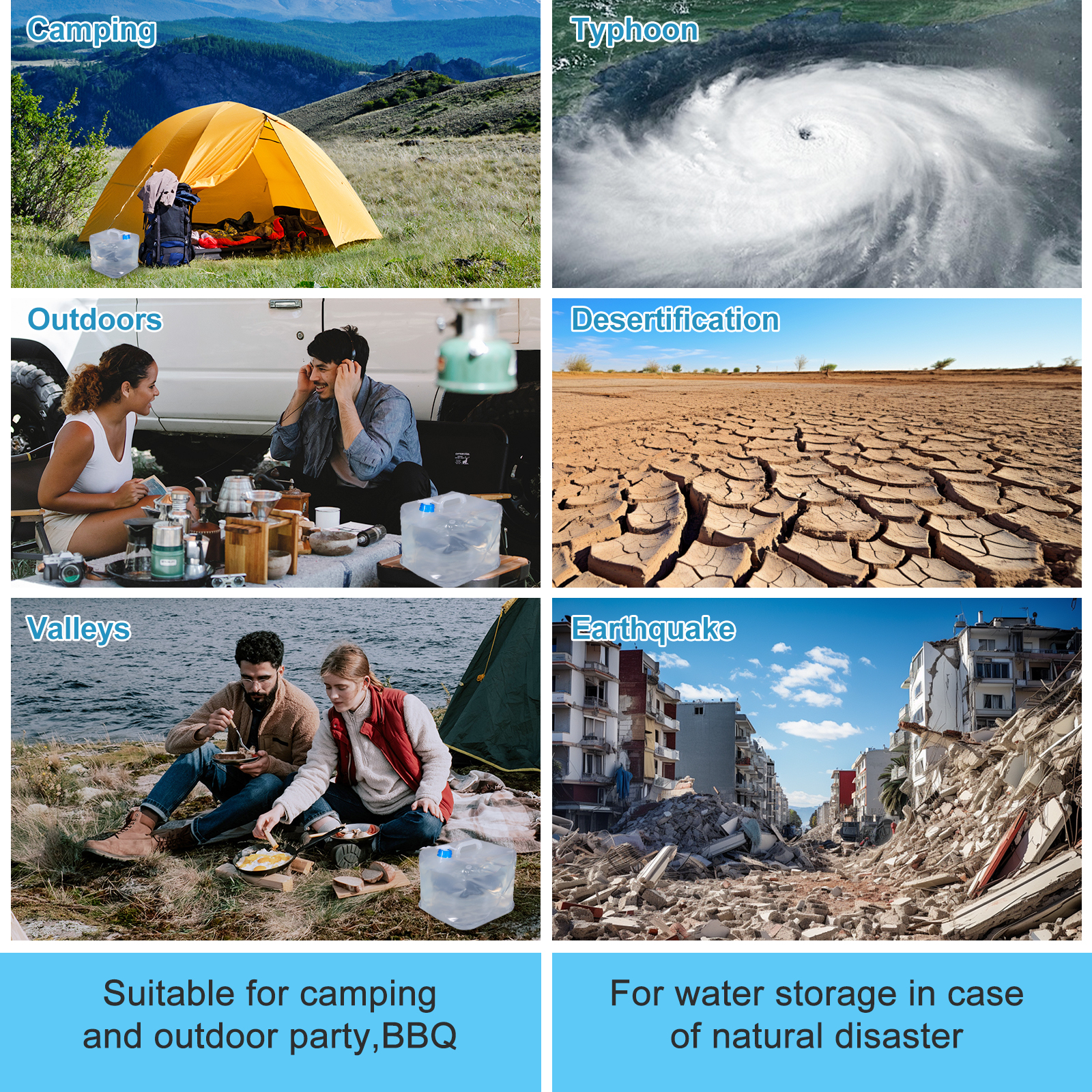 5L faltbarer Kanister aus Kunststoff