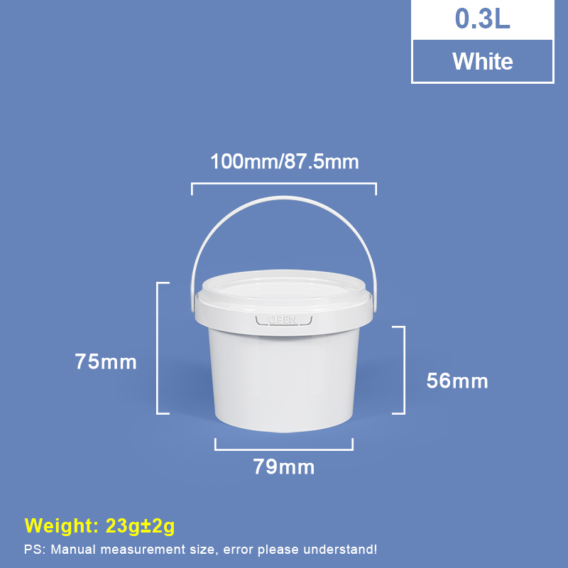 300 ml 10 oz. Runde Plastikwanne