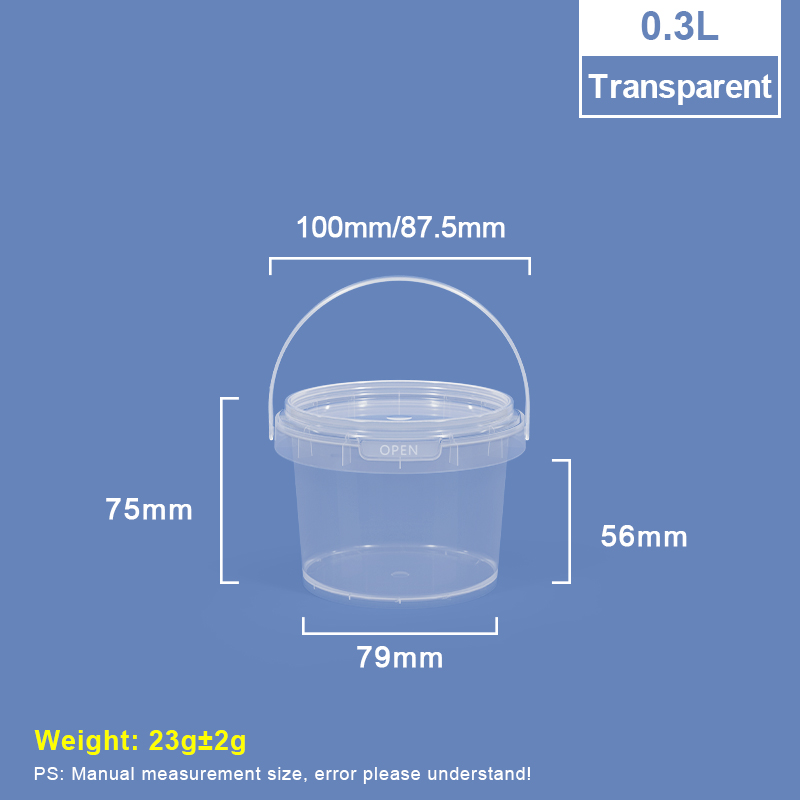 300 ml 10 oz. Runde Plastikwanne