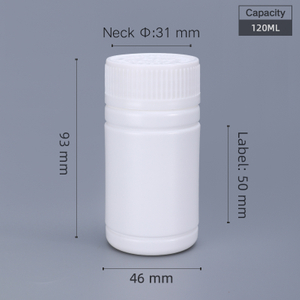 120-ml-Medizinflasche aus Kunststoff, 120-ml-Pillenflasche