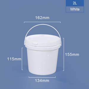 2L Plastikeimer mit Deckel