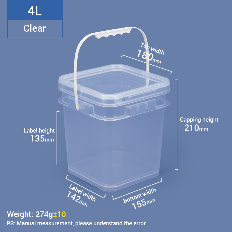4L ein Gallonen quadratischer Plastikschaufel