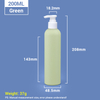 260 ml Reisetoilettenflaschen mit Pumpenkappe für Shampoo und Körperwäsche