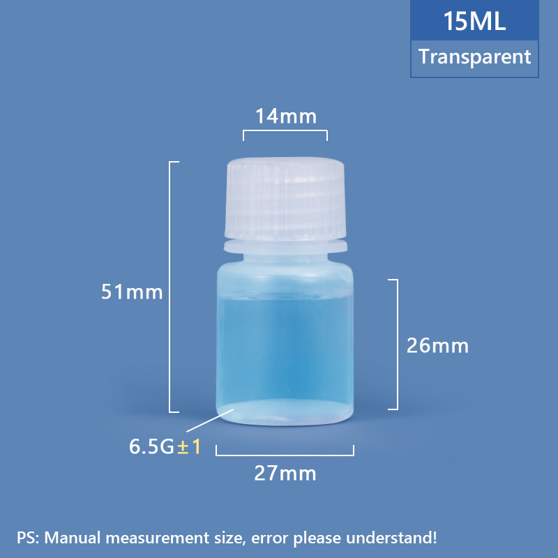 15 ml breiter Hals -Plastik -PP/HDPE -Flasche