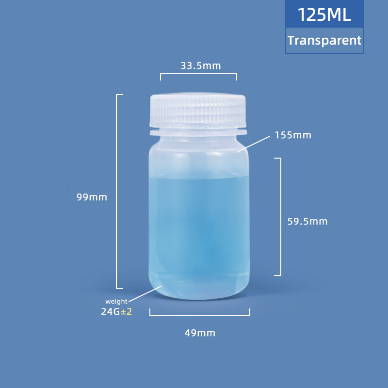 125 ml breiter Hals -Plastik -PP/HDPE -Flasche