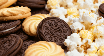 Snacks (Süßigkeiten/Kekse/Popcorn)