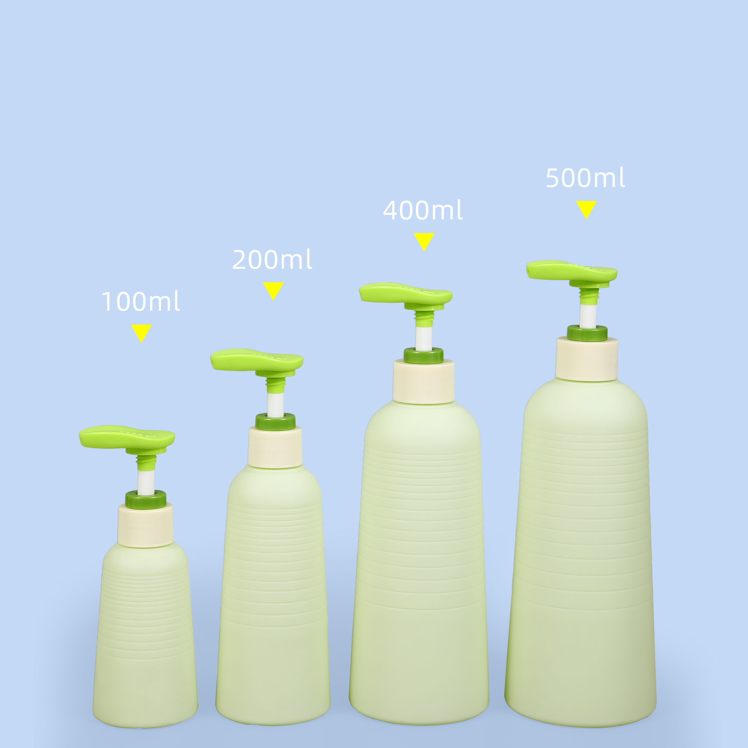 Grüne weiche Reise Shampoo und Conditioner -Flasche mit Pumpe