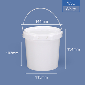 1500 ml 1,5 LTR runder Plastikeimer & Wanne