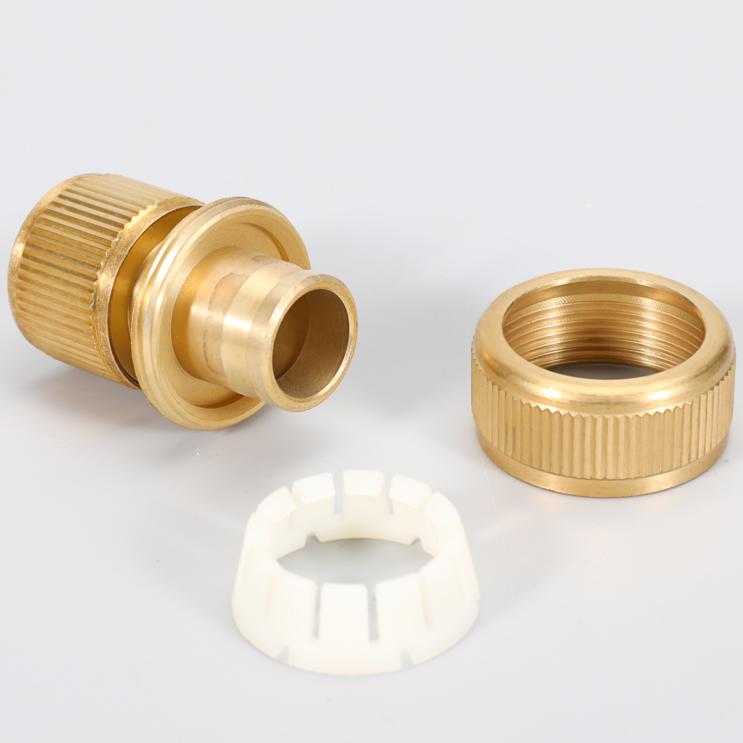 Solid Messing Schnellanschlüsse, weibliche Fäden Wasserhahnadapter 3/4 -Zoll -Schlauchverbindung Messing, geeignet für Waschmaschinen, Gartenschläuche, Waschen des Autos