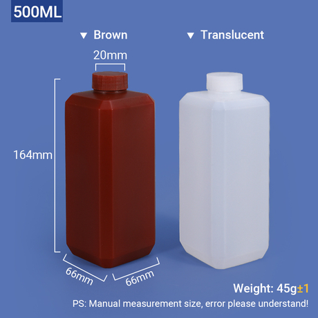 500 ml HDPE-Flasche mit Schraubverschluss 