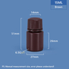 15 ml breiter Hals -Plastik -PP/HDPE -Flasche