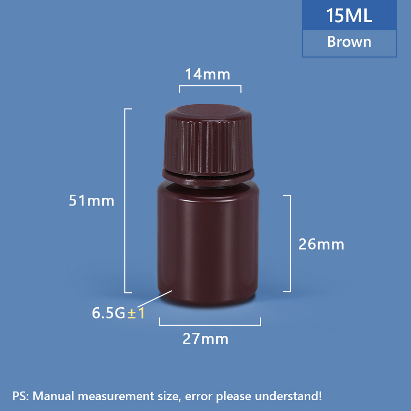 15 ml breiter Hals -Plastik -PP/HDPE -Flasche