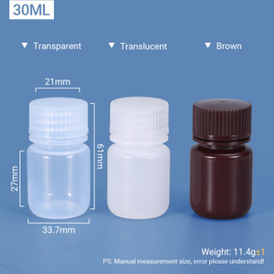 30 ml breiter Hals -Plastik -PP / HDPE -Flasche