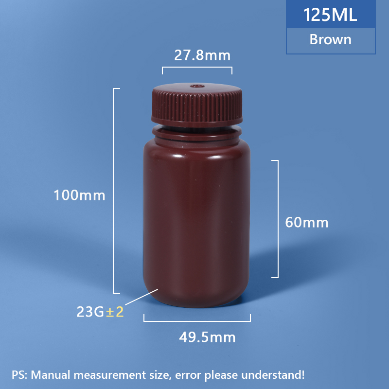 125 ml breiter Hals -Plastik -PP/HDPE -Flasche
