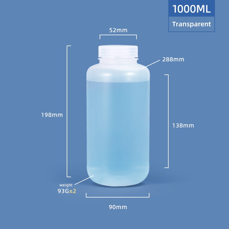 1000 ml breiter Hals Plastikpp/HDPE -Flasche