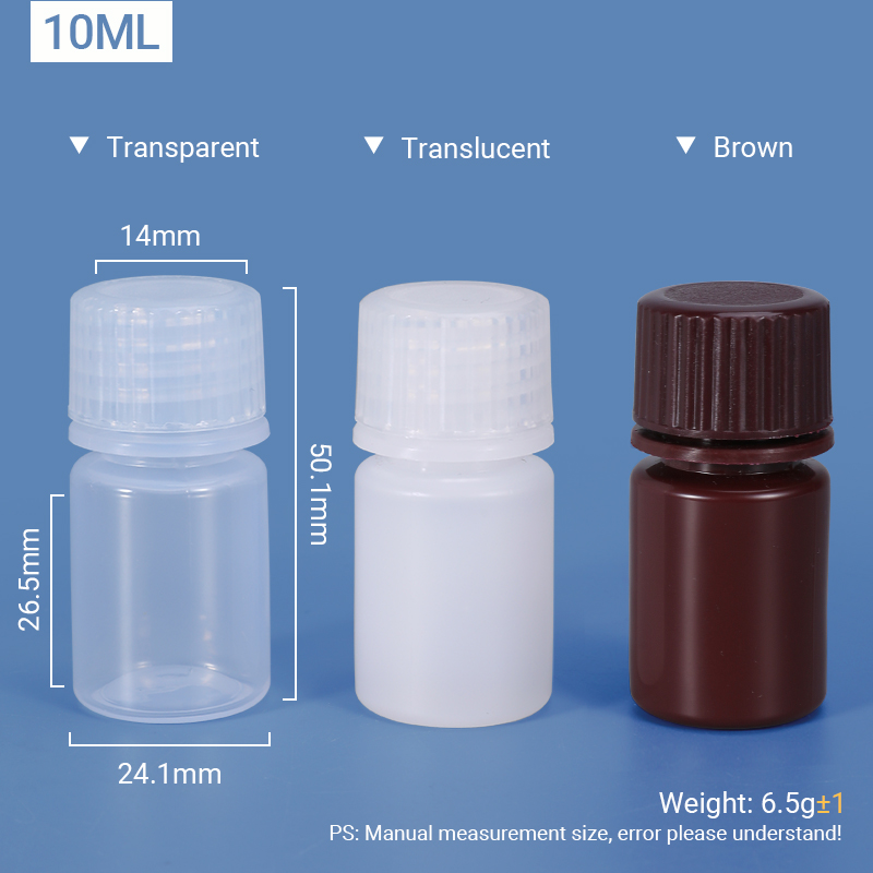 10 ml breiter Hals -Plastik -PP/HDPE -Flasche