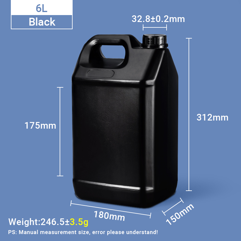 6L-F-Style-Krüge, 6-Liter-HDPE-Kunststoffkanister, Kunststoffkanister