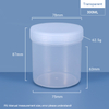 300 ml Weithals-Kunststoffglas mit Schraubverschluss 