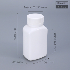 170 ml Plastikpillenflaschen 170ccm Medizinische Flasche