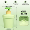 400 ml süße kosmetische Körperwaschflasche leere Shampoo -Lotion Pumpe Flasche 