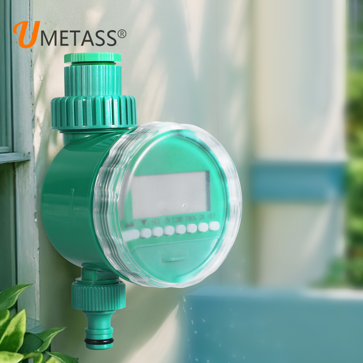 Automatischer Bewässerungstimer, elektrischer digitaler Gartenbewässerung Timer Batterie betrieben intelligente Blumen Gründungsteuerung für Garten Yard Lawn Gewächshaus Tropf