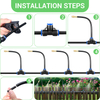 Tropfbewässerungssystem, 360 ° einstellbares Sprinkler -Bewässerungskit, Anlagen -Mister -System für die Gartenbewässerung