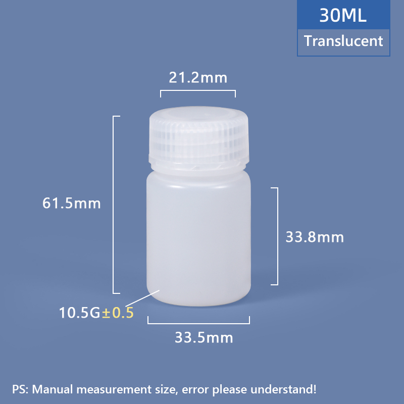 30 ml breiter Hals -Plastik -PP / HDPE -Flasche