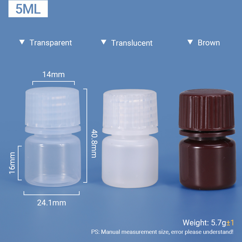 5ml Plastik PP/HDPE -Flasche 