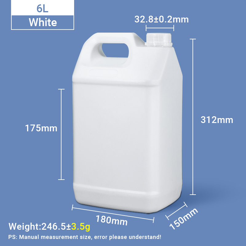 6L-F-Style-Krüge, 6-Liter-HDPE-Kunststoffkanister, Kunststoffkanister