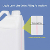 Quadratischer 5-Liter-HDPE-Kunststoffkanister mit großem Griff, Schraubverschluss, Folienauskleidung, auslaufsicher für Farben und Chemikalien