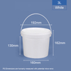 3 LTR-Lebensmittelqualität rund Plastikeimer & Badewanne
