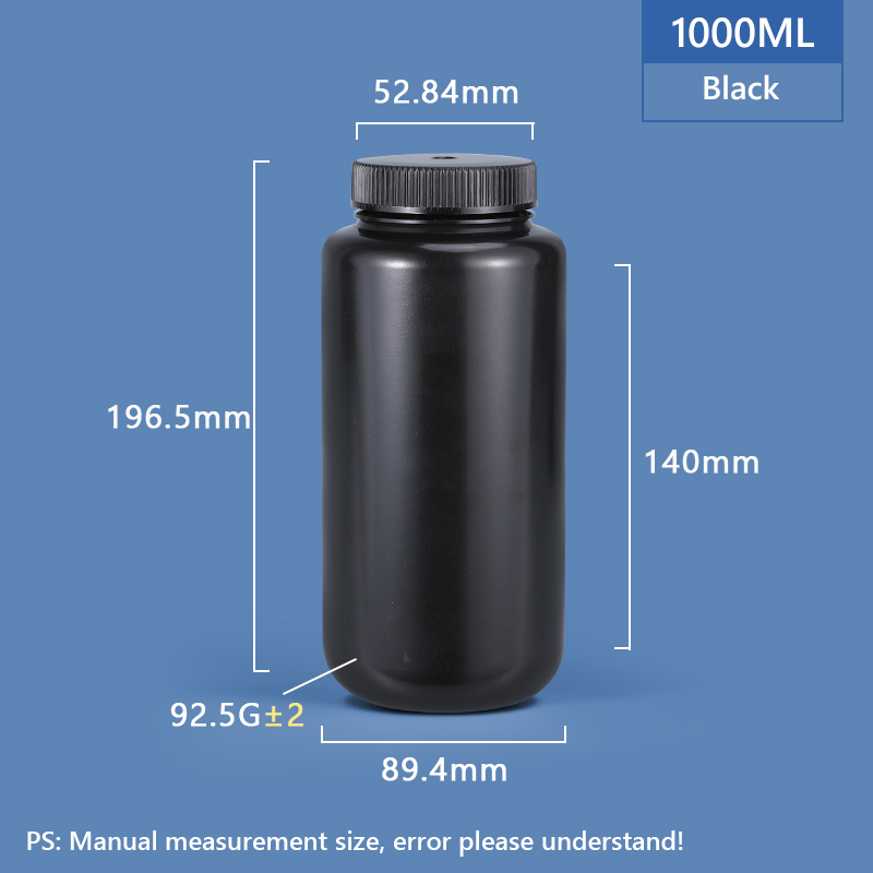 1000 ml breiter Hals Plastikpp/HDPE -Flasche