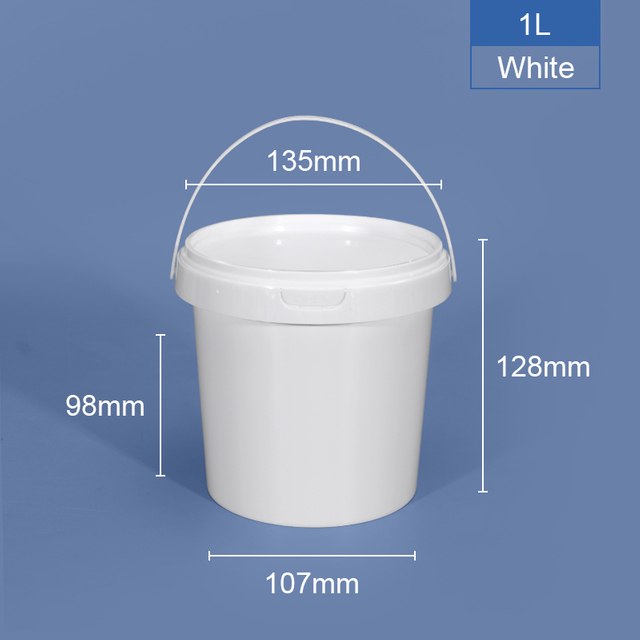 1000 ml ein Liter runder Plastikwanne & Eimer