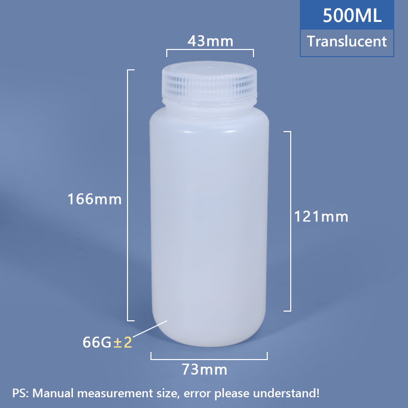 500 ml breiter Hals -Plastik -PP/HDPE -Flasche