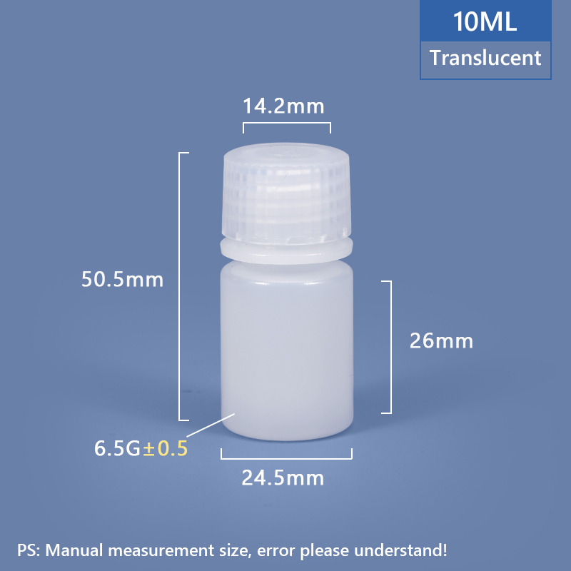 10 ml breiter Hals -Plastik -PP/HDPE -Flasche