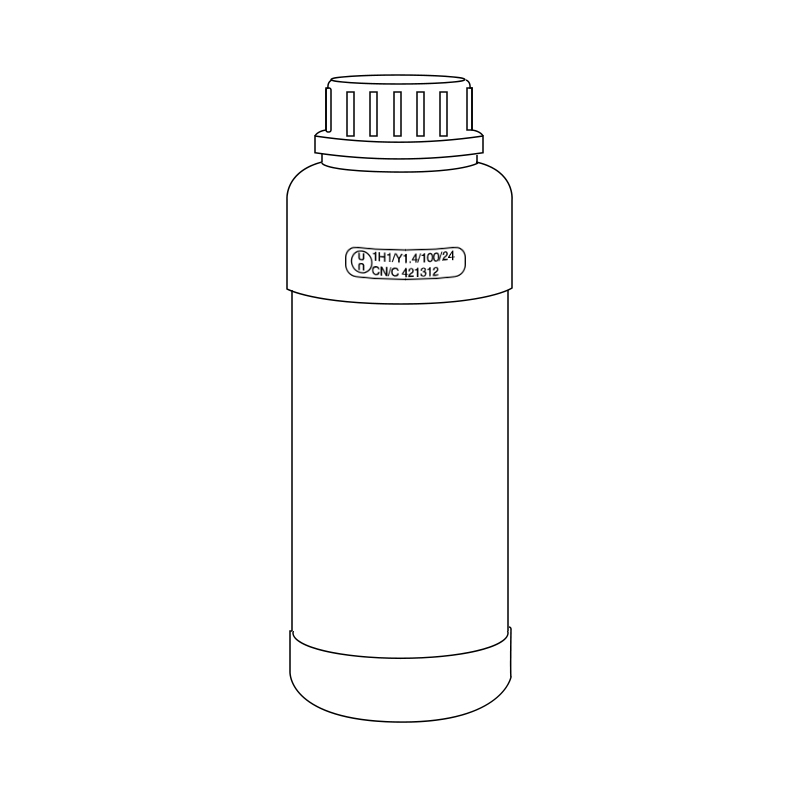 Fluorierte Flasche (UN-zugelassen)