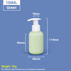 100 ml 3,4 Unzen grüne Reisegröße Plastik Shampoo-Flaschen mit selbstverriegelter Pumpe