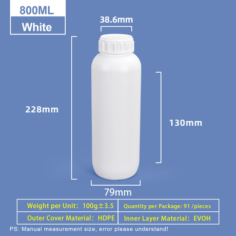 800-ml-COEX-Flasche mit hoher Barrierewirkung für Pestizide