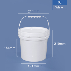 5l Plastikeimer mit Deckelgriff