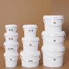 1000 ml ein Liter runder Plastikwanne & Eimer